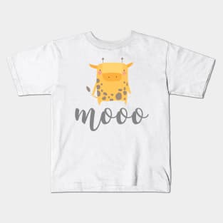 Cute Cow Mooo Kids T-Shirt